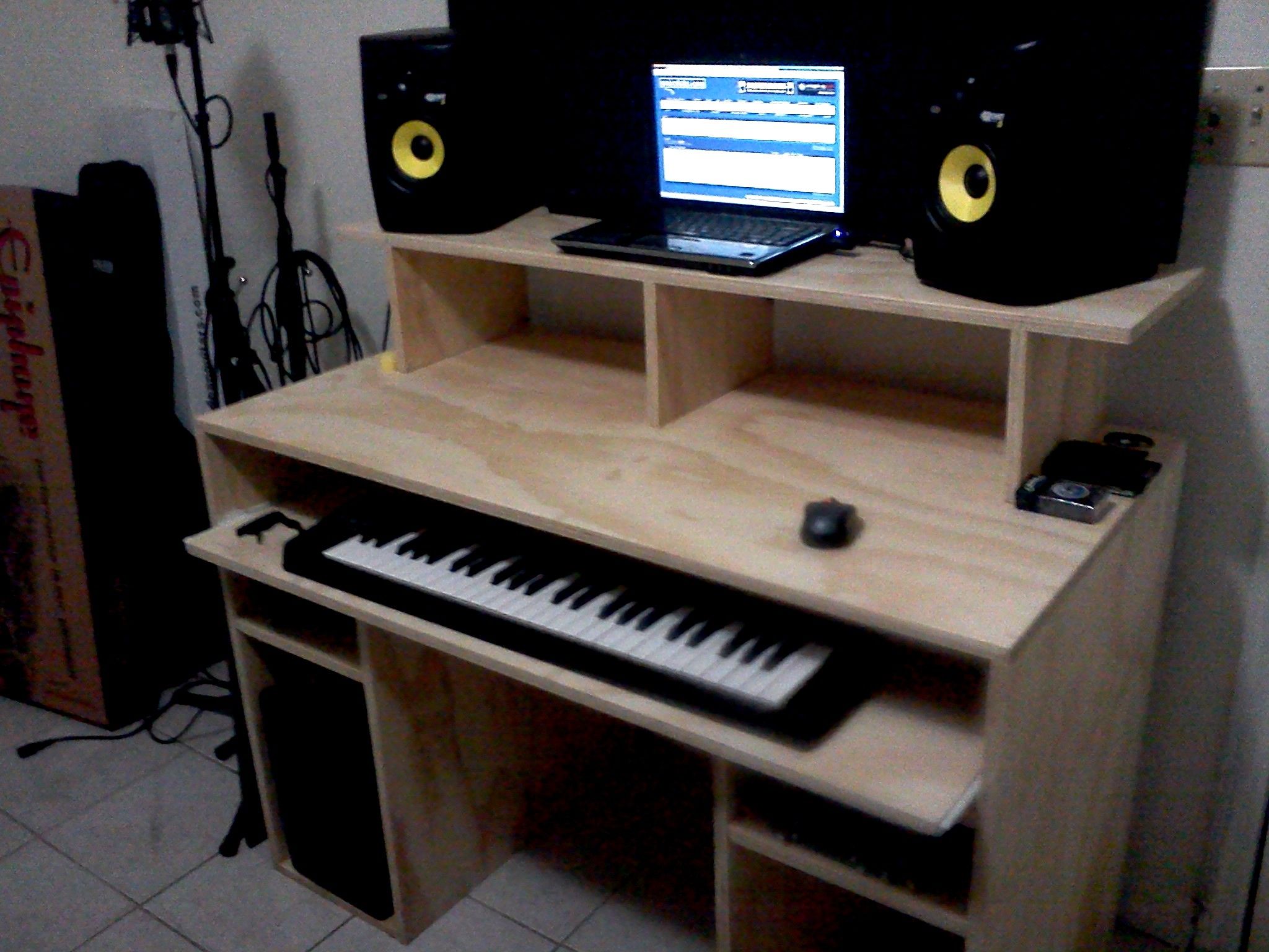music recording desk